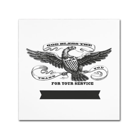 Marcee Duggar 'Patriotic Eagle Service' Canvas Art,24x24